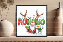 Funny Christmas Santa Reindeer Clipart Bundle 1 - CraftNest - Digital Crafting and Art