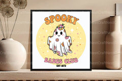 Retro Halloween Ghost Sublimation Clipart Bundle - CraftNest - Digital Crafting and Art