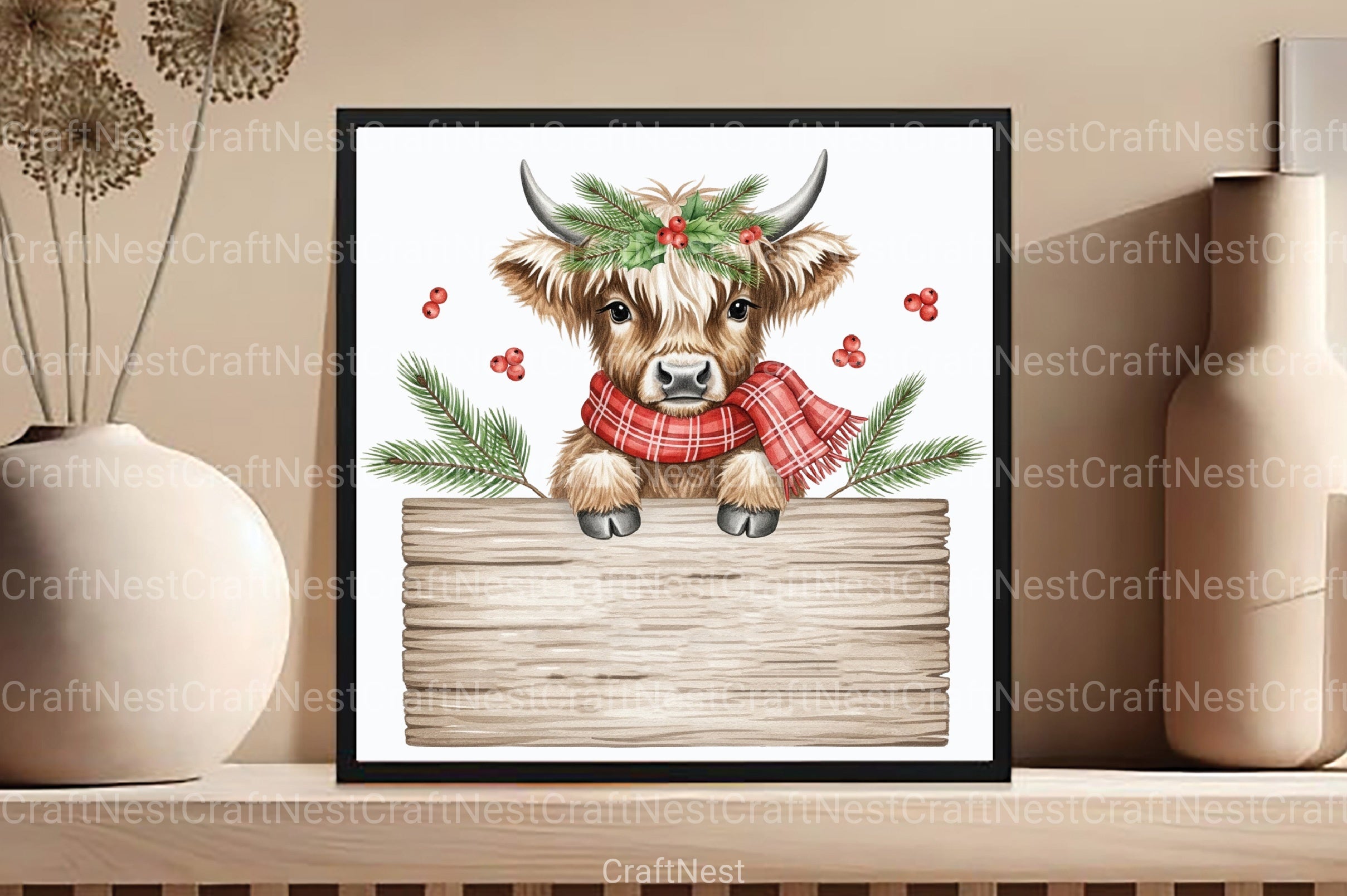 Western Christmas Country Clipart Bundle 3 - CraftNest - Digital Crafting and Art