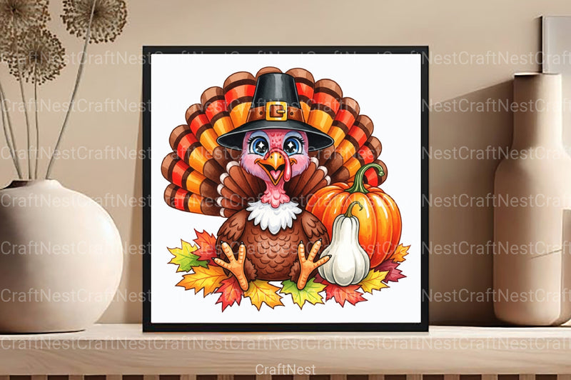Thanksgiving Turkey Clipart Bundle - CraftNest - Digital Crafting and Art