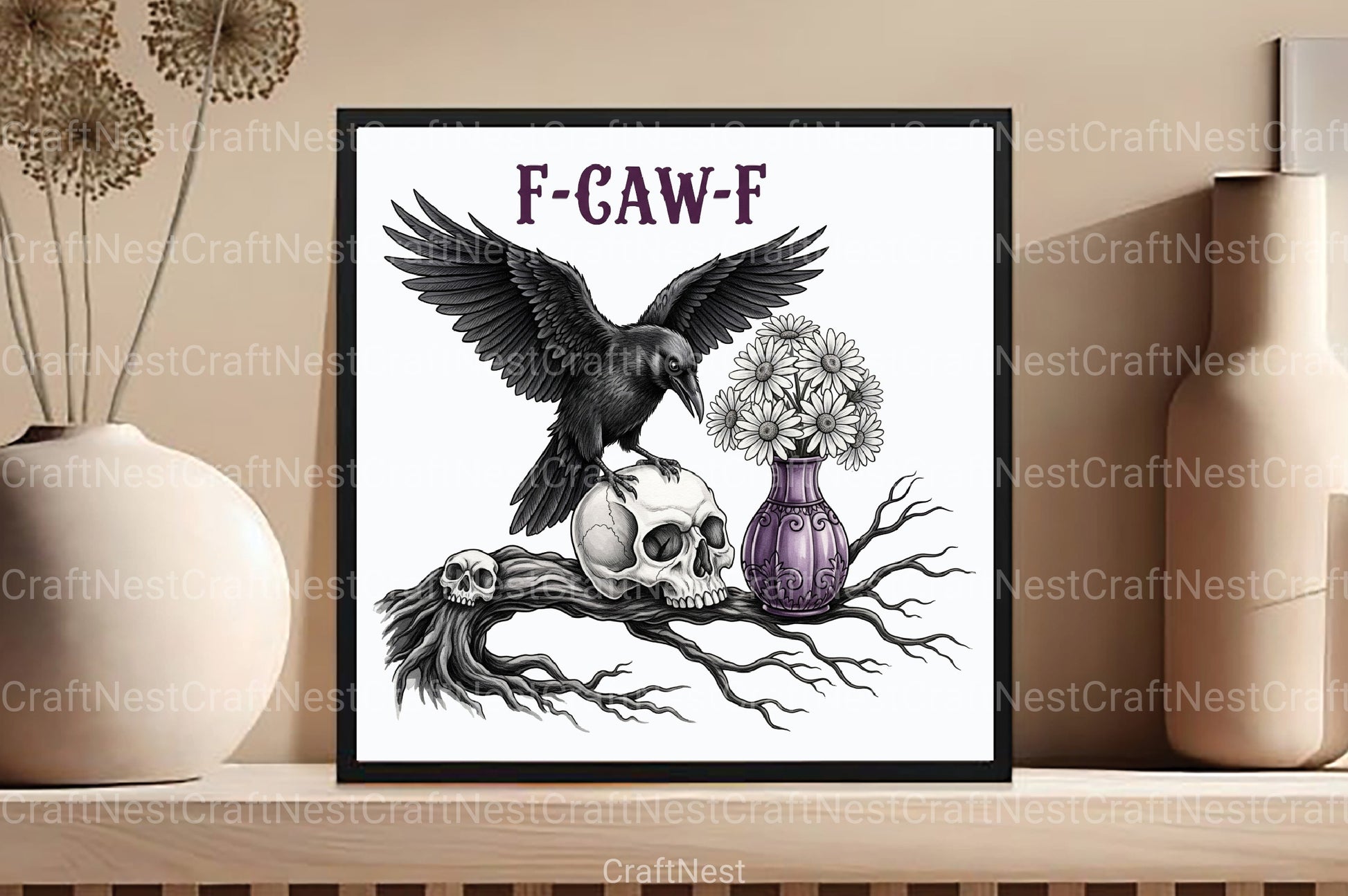 Funny Crow & Raven Caw Halloween Clipart Bundle - CraftNest - Digital Crafting and Art