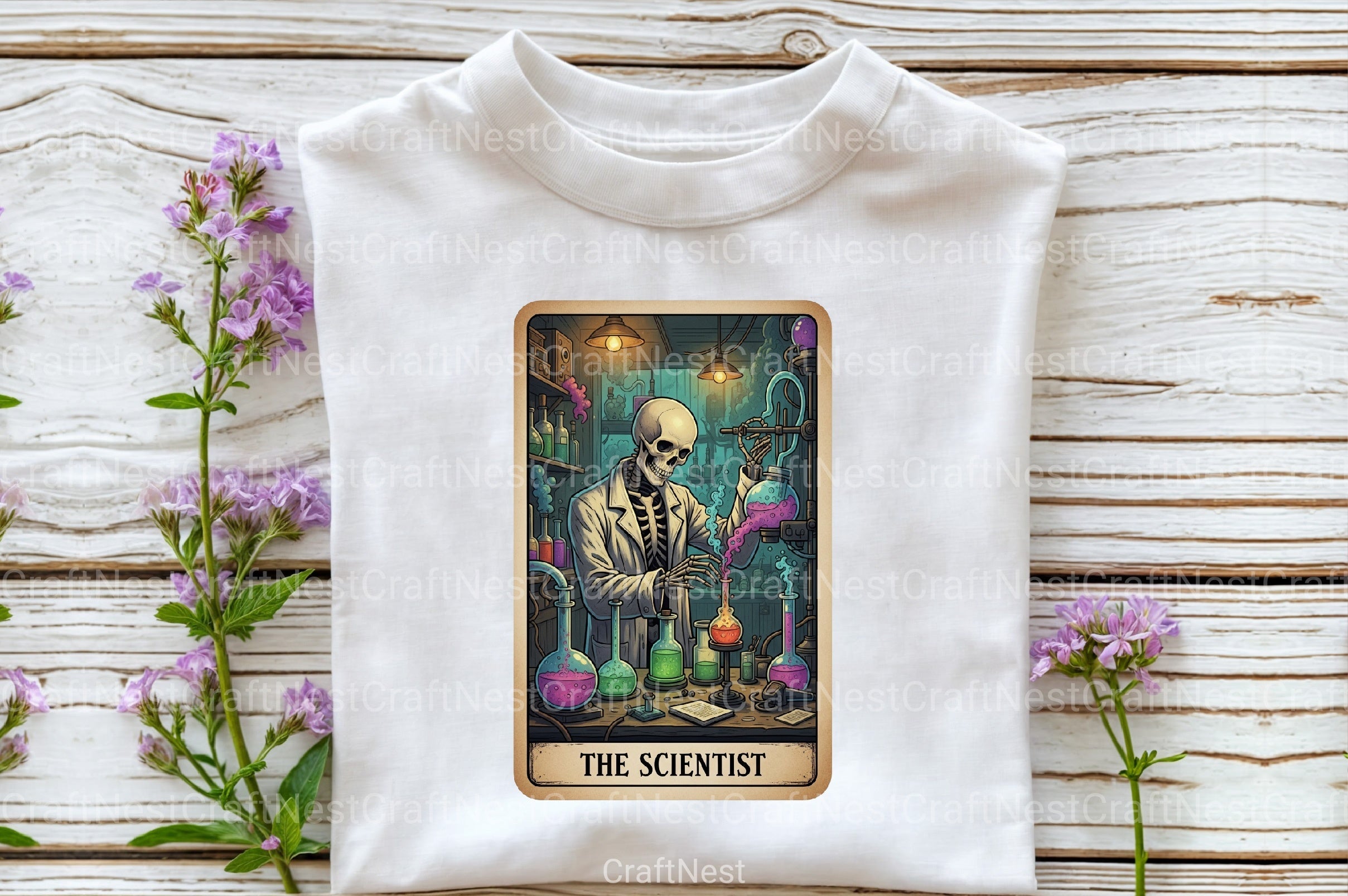 The Scientist Halloween Tarot Card Clipart Bundle - CraftNest - Digital Crafting and Art