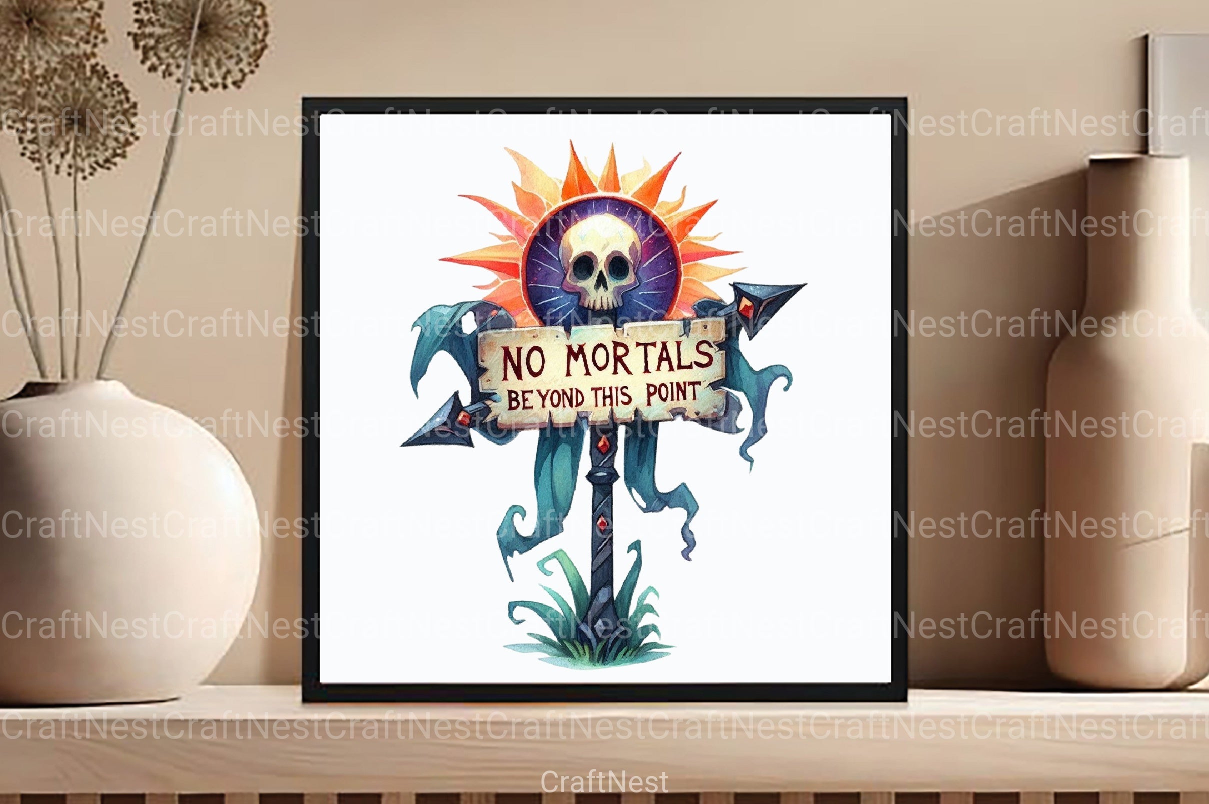 No Mortals Beyond This Point Clipart Bundle - CraftNest - Digital Crafting and Art
