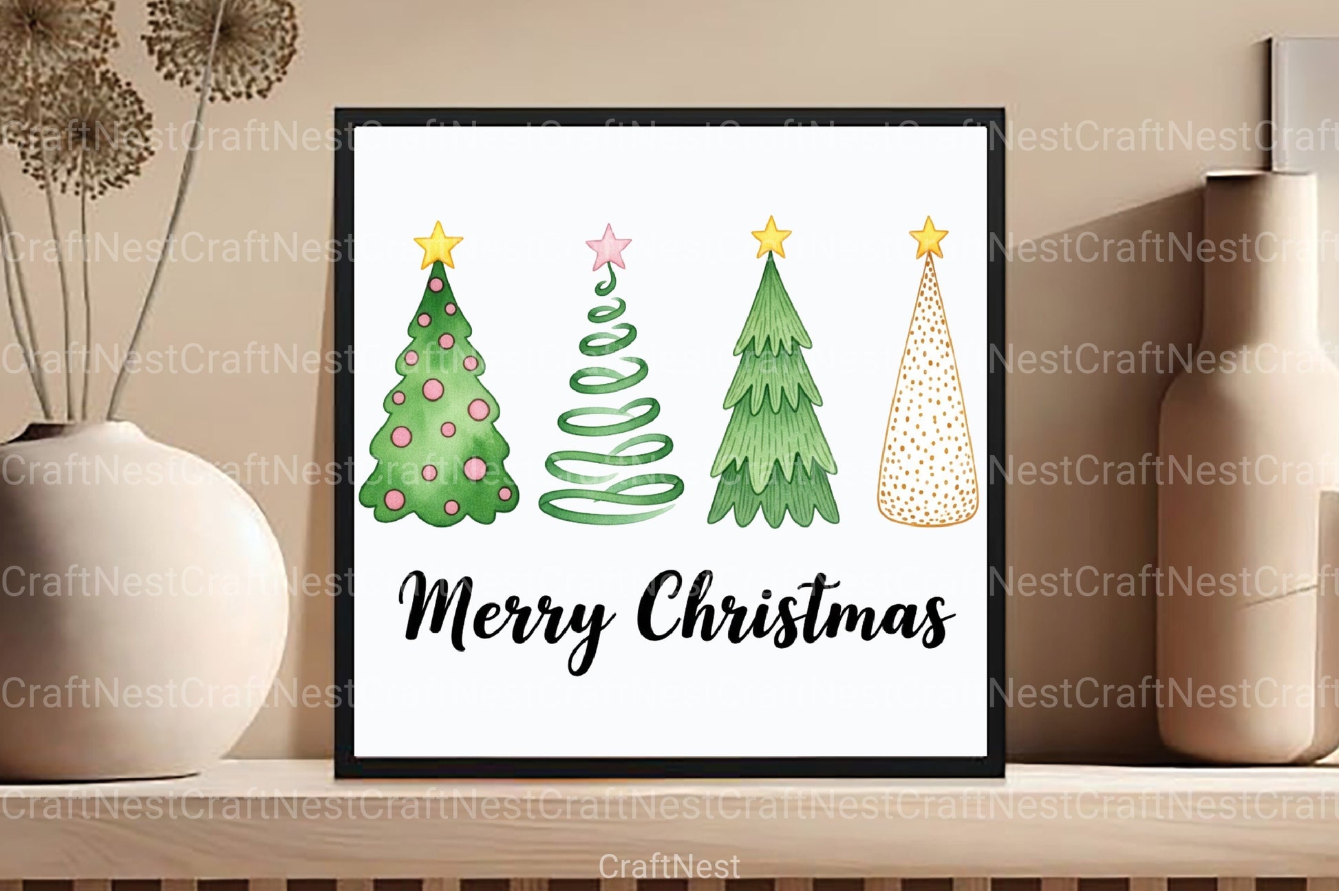 Merry Christmas Clipart Bundle 99 - CraftNest - Digital Crafting and Art