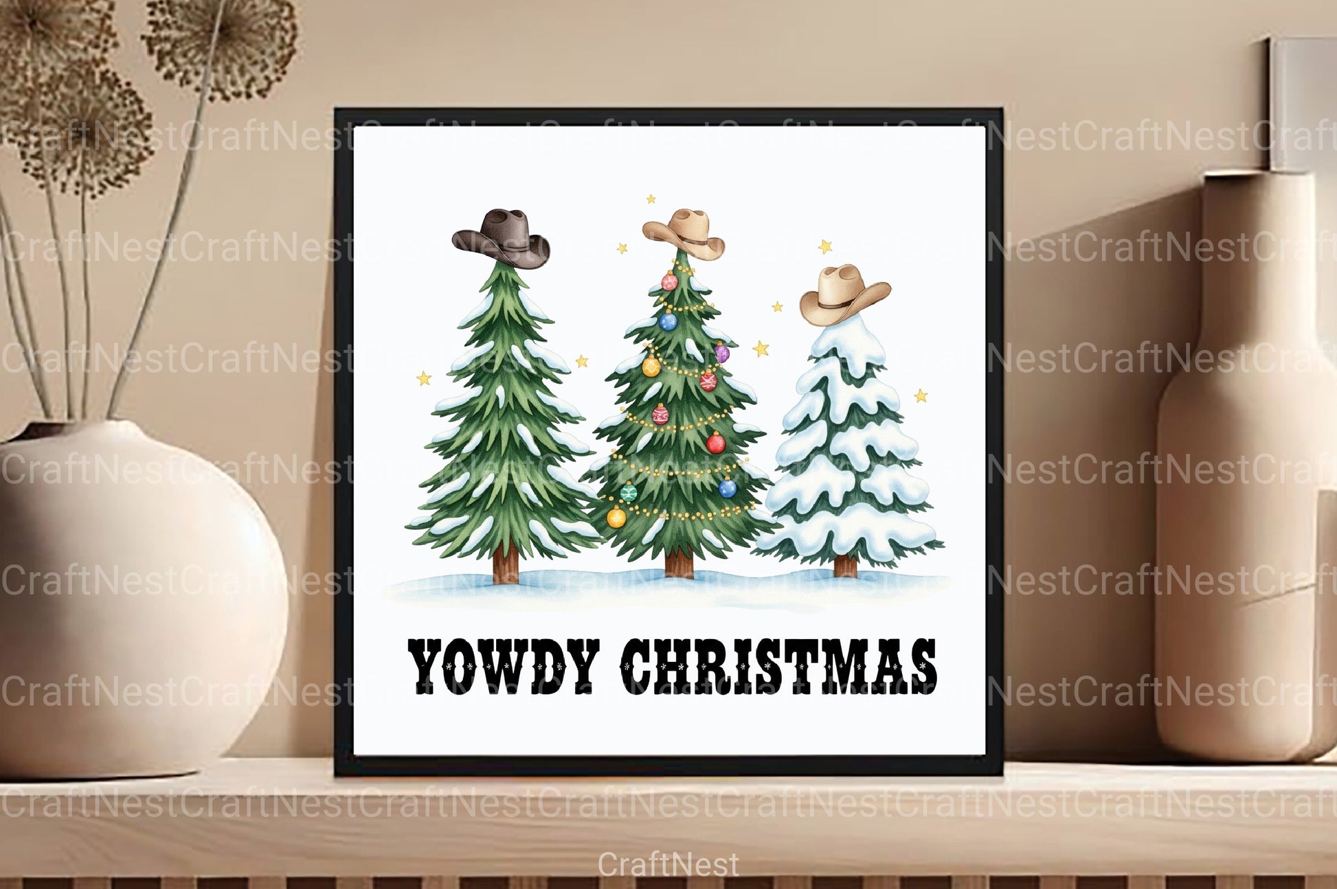 Western Christmas Country Clipart Bundle 4 - CraftNest - Digital Crafting and Art