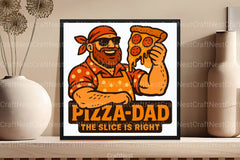 Funny Pizza Dad Father's Day Clipart Bundle - CraftNest - Digital Crafting and Art