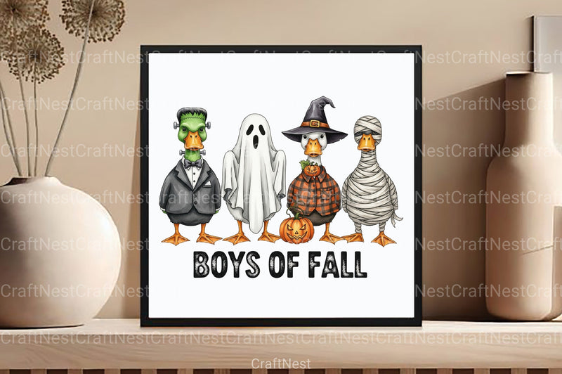 Boys of Fall Halloween Clipart Bundle - CraftNest - Digital Crafting and Art