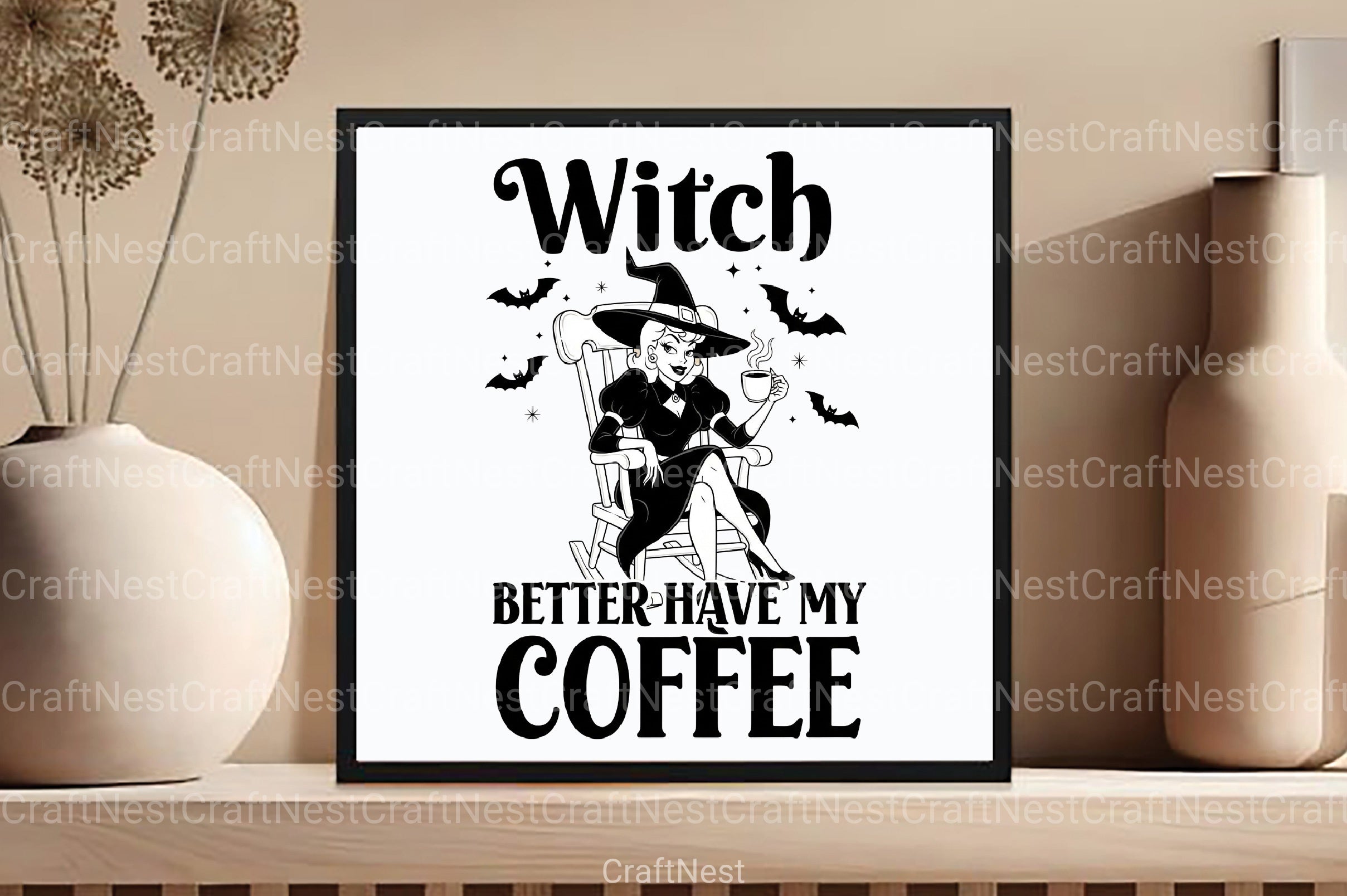 Halloween Witch Coffee Clipart Bundle - CraftNest - Digital Crafting and Art