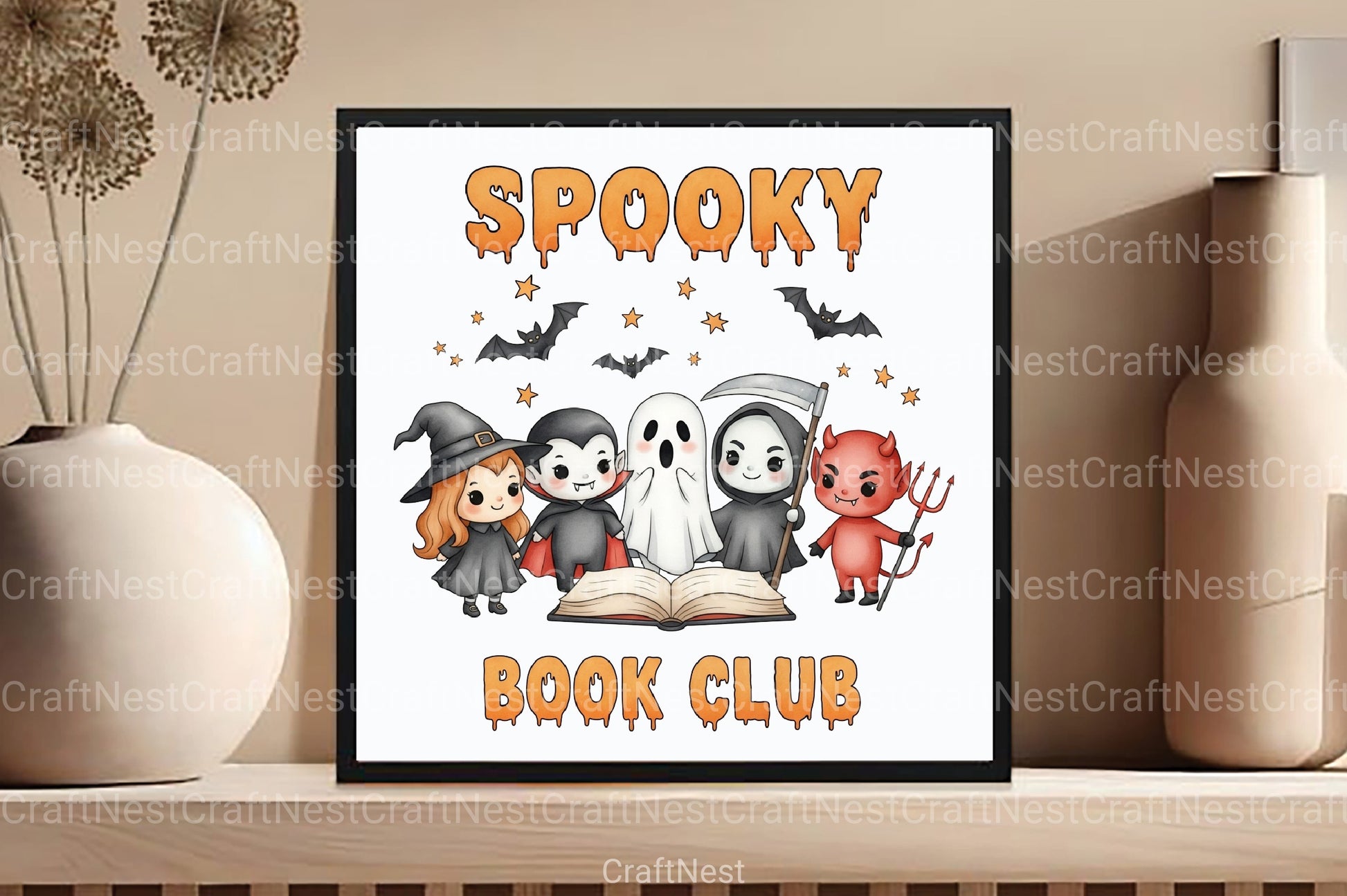 Spooky Witch Skeleton Clipart Bundle for Book Clubs - CraftNest - Digital Crafting and Art