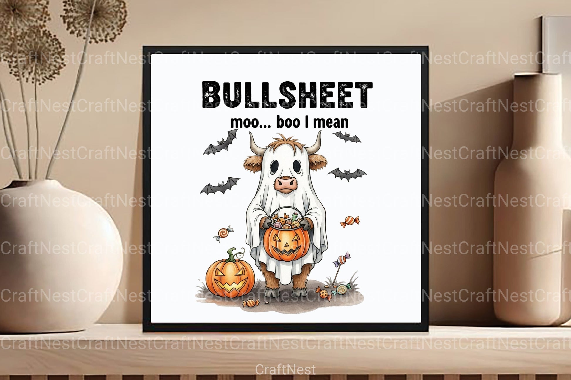 Funny Cow Halloween Clipart Bundle - CraftNest - Digital Crafting and Art