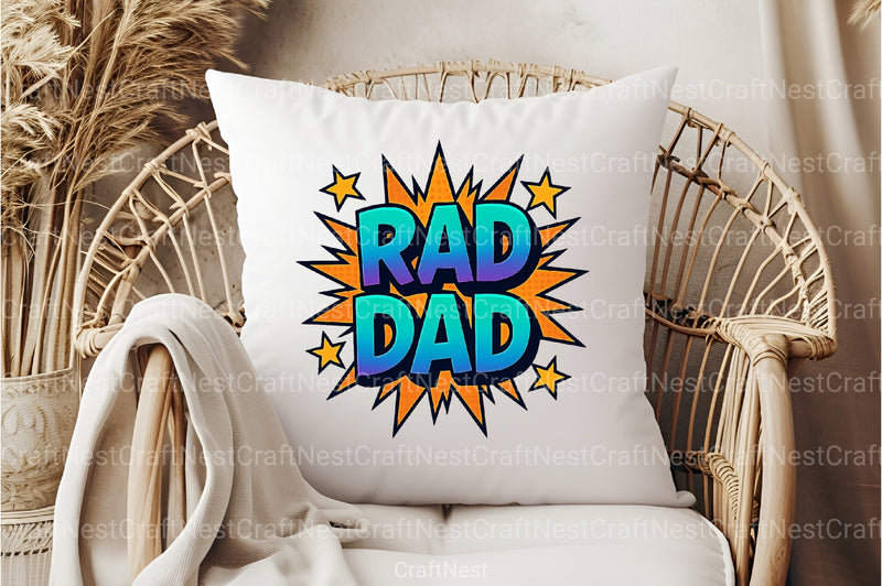 Rad Dad Comic Style Clipart Bundle - CraftNest - Digital Crafting and Art