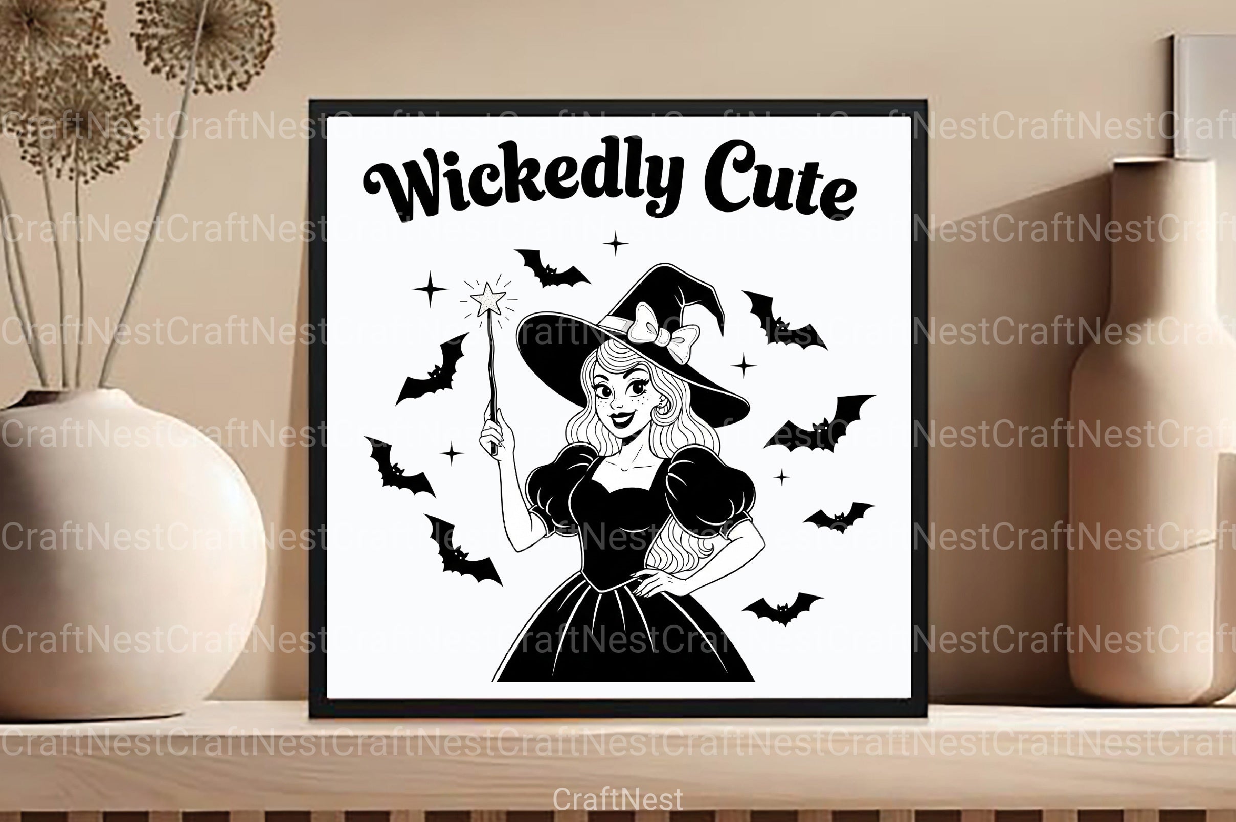 Vintage Halloween Witch Clipart Bundle - Wickedly Cute Designs - CraftNest - Digital Crafting and Art
