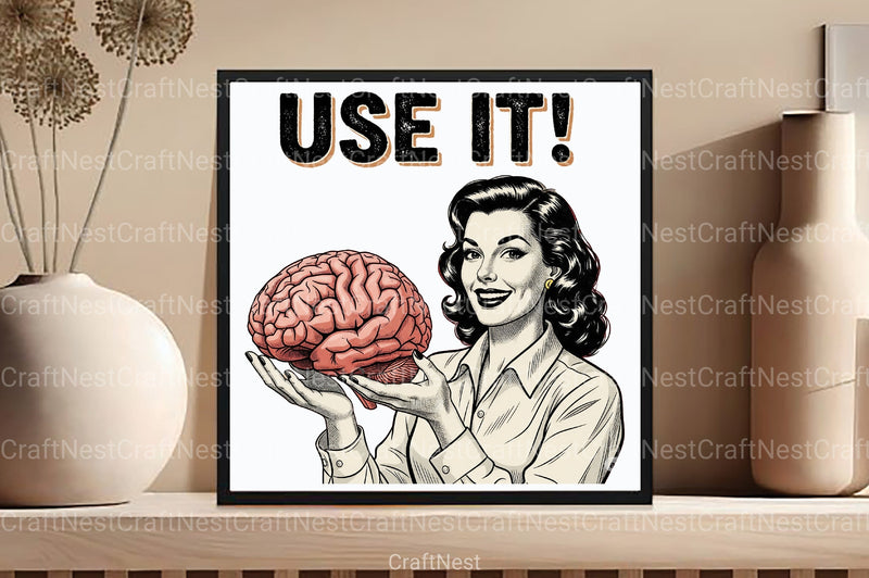 Funny Retro Design Clipart Bundle - CraftNest - Digital Crafting and Art