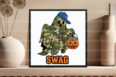 Camo Ghost Halloween Clipart Bundle - CraftNest - Digital Crafting and Art