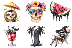 Gothic Summer Clipart Bundle 3 - CraftNest - Digital Crafting and Art