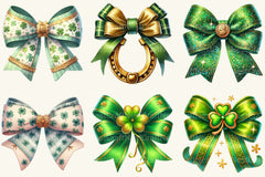 St Patrick's Bow Clipart Bundle - CraftNest - Digital Crafting and Art