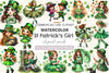 St Patrick's Girl Clipart Bundle