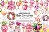 Pink Summer Clipart Bundle 2