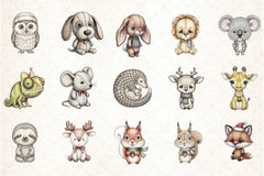 Christmas Animal Clipart Bundle 1 - CraftNest - Digital Crafting and Art