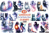 Halloween Cat & Ghost Clipart Bundle 78