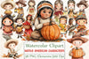 Pilgrim and Native American Characters Clipart Bundle