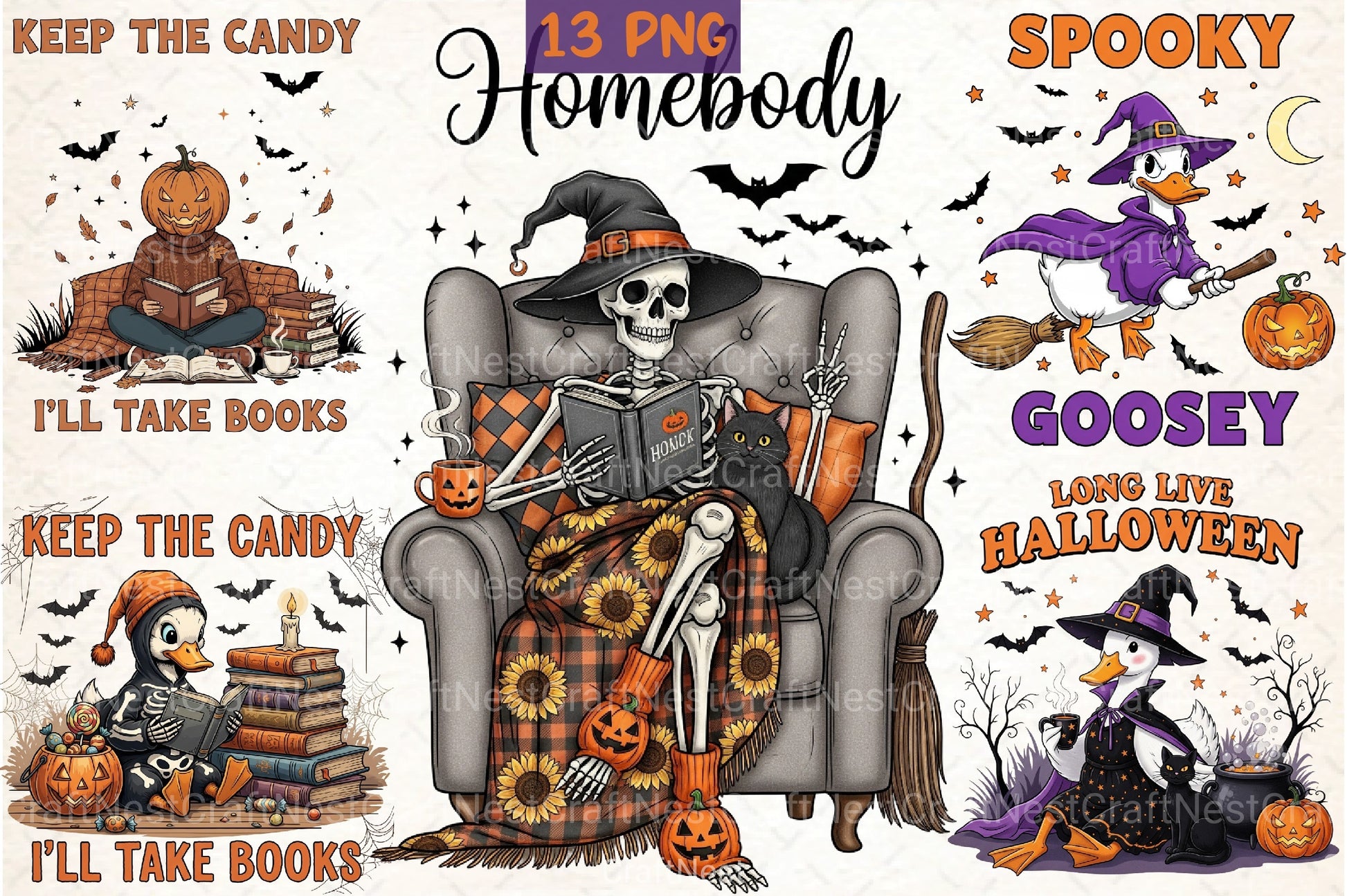 Halloween Vintage Clipart Bundle - CraftNest - Digital Crafting and Art