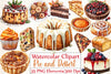 Thanksgiving Pie and Dessert Clipart Bundle