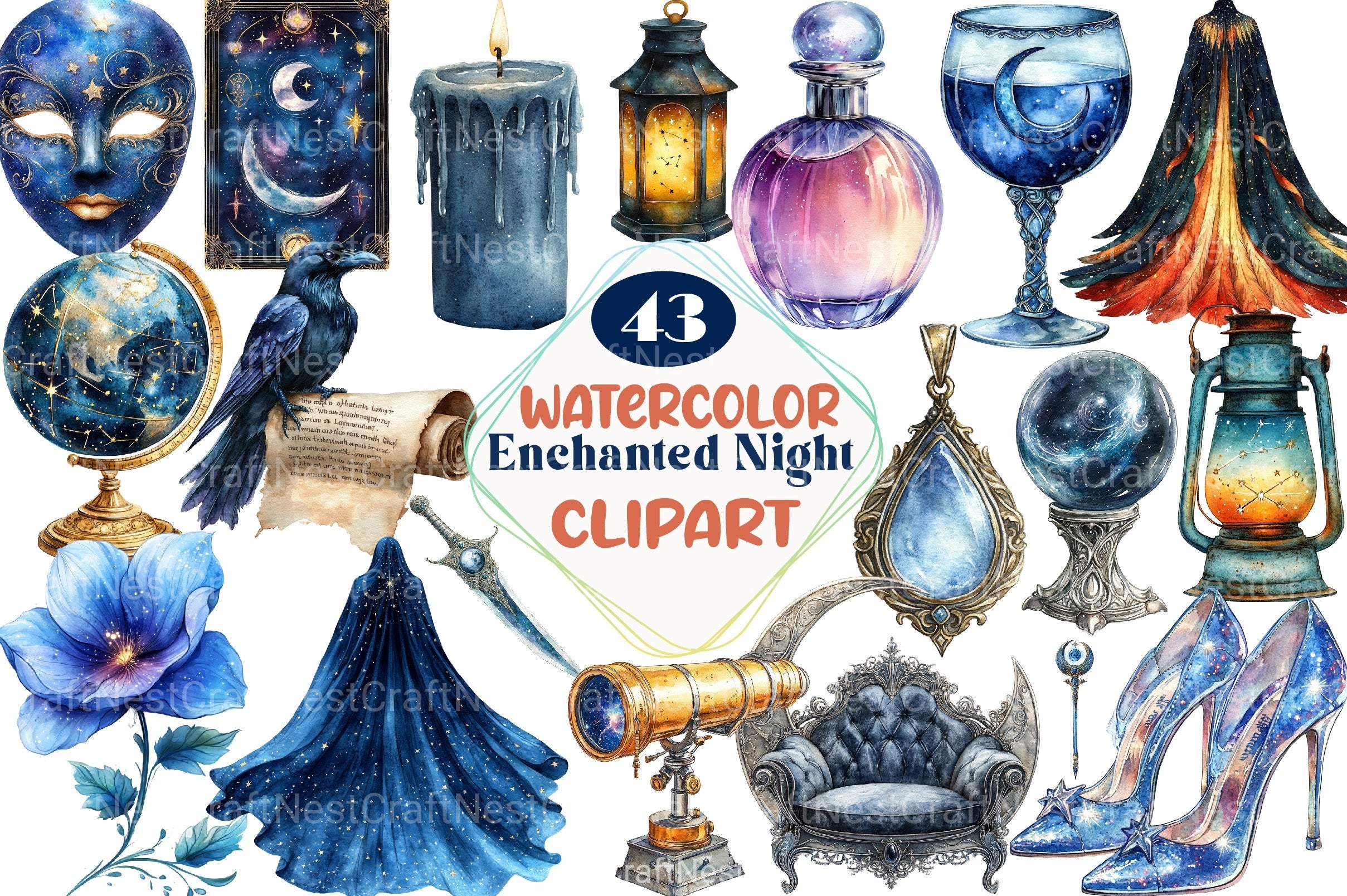 Enchanted Night Court Clipart Bundle - CraftNest - Digital Crafting and Art