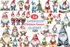 Merry Christmas Gnomes Clipart Bundle - CraftNest - Digital Crafting and Art