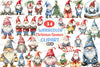Merry Christmas Gnomes Clipart Bundle