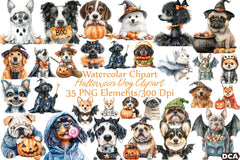 Halloween Dog Clipart Bundle 44 - CraftNest - Digital Crafting and Art