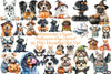 Halloween Dog Clipart Bundle 44