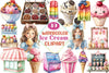 Ice Cream Shop Clipart Bundle