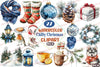 Chilly Christmas Day Clipart Bundle