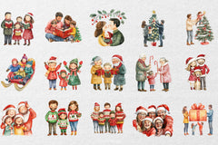 Christmas Family Clipart Bundle 3 - CraftNest - Digital Crafting and Art