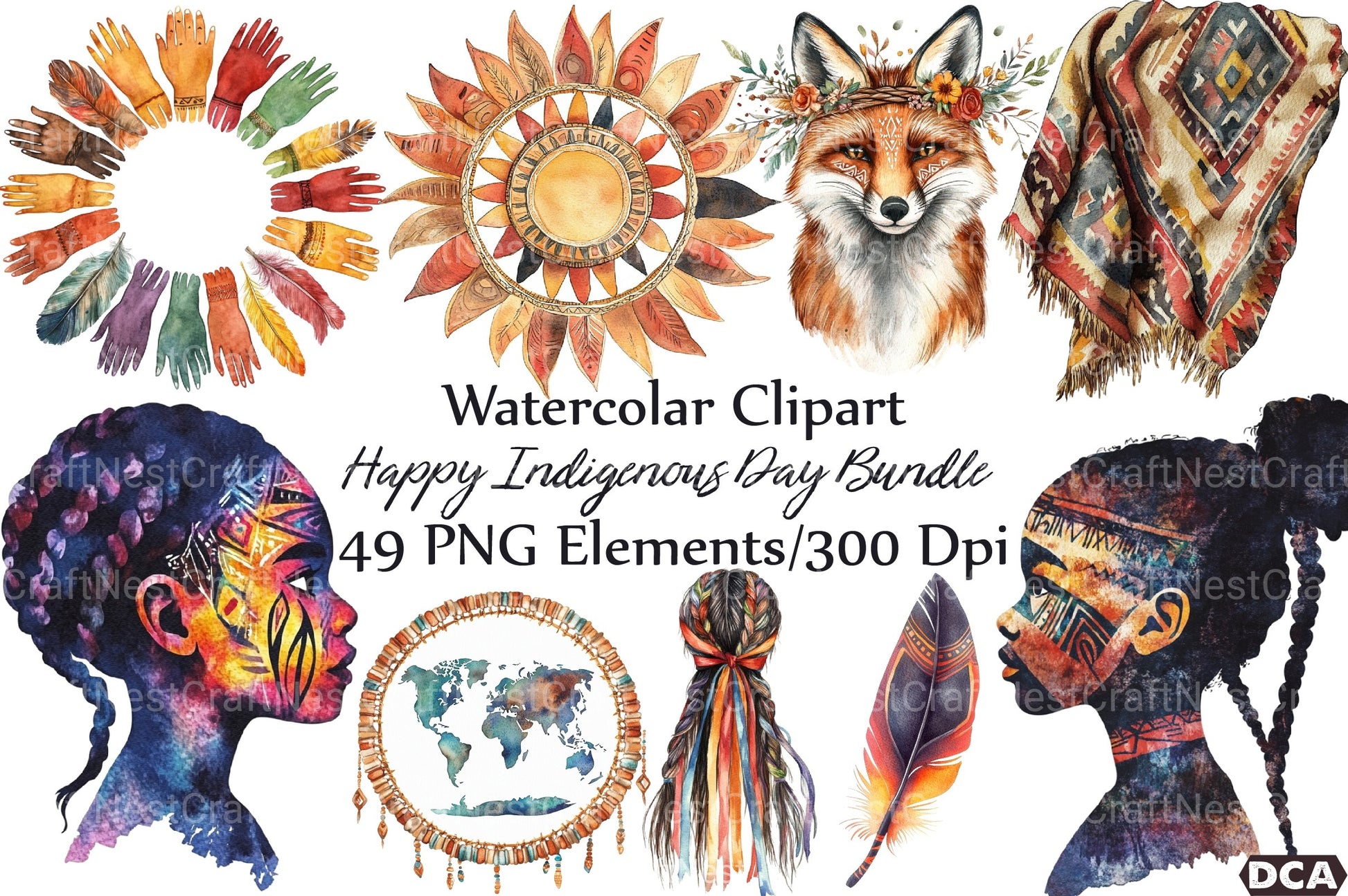 Happy Indigenous Day T-Shirt Design Bundle - CraftNest - Digital Crafting and Art