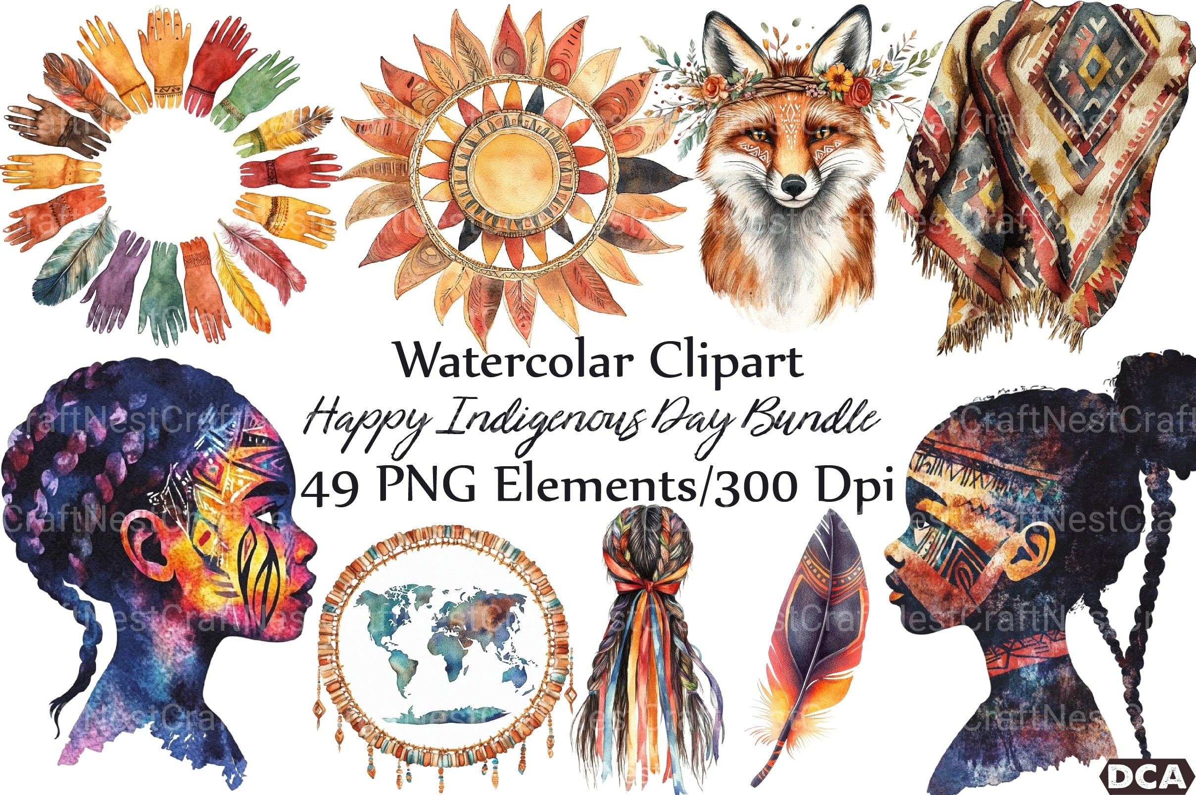 Happy Indigenous Day T-Shirt Design Bundle - CraftNest - Digital Crafting and Art