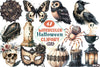 Beige & Black Halloween Clipart Bundle 4