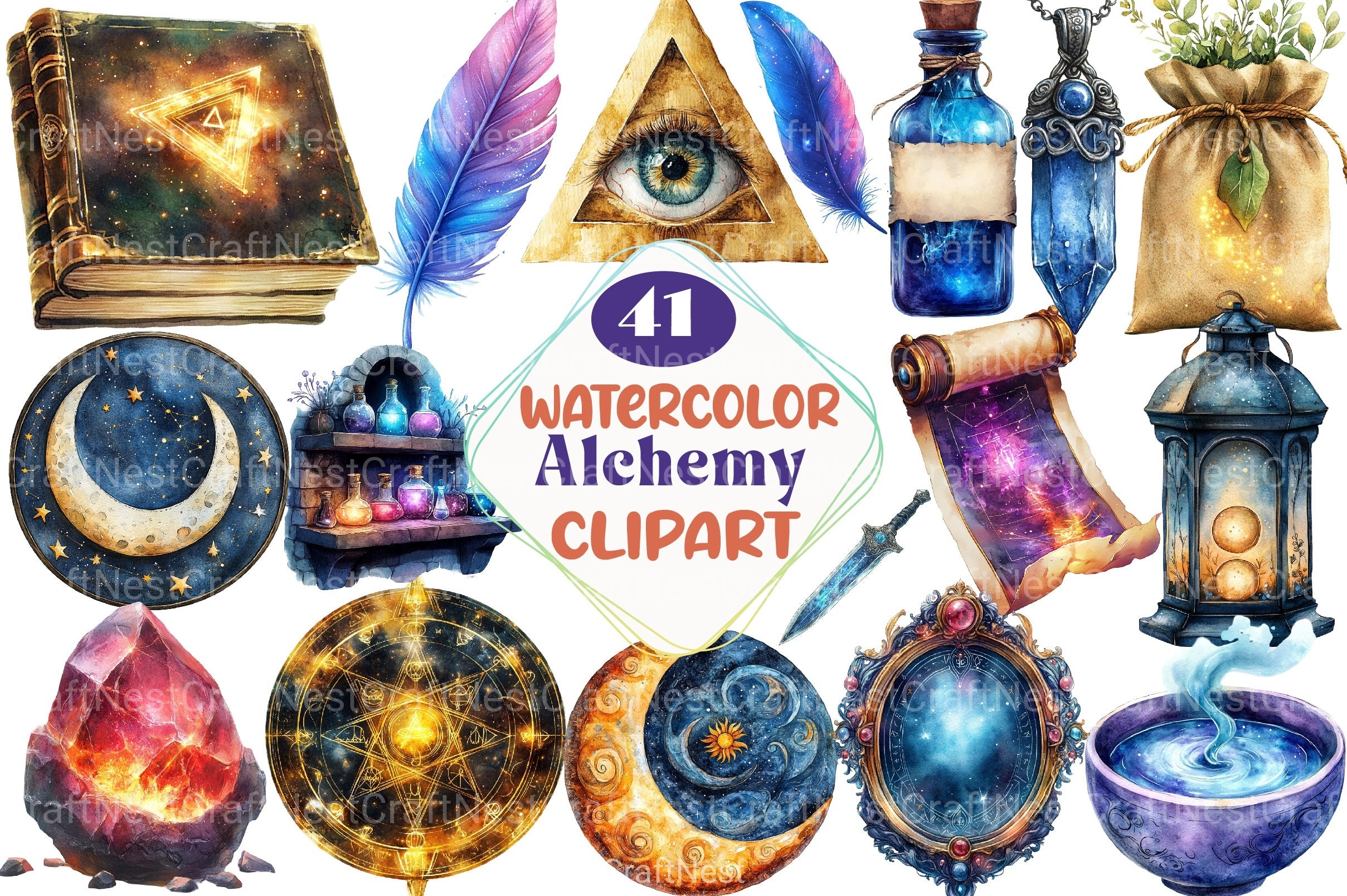 Alchemy Clipart Bundle - CraftNest - Digital Crafting and Art