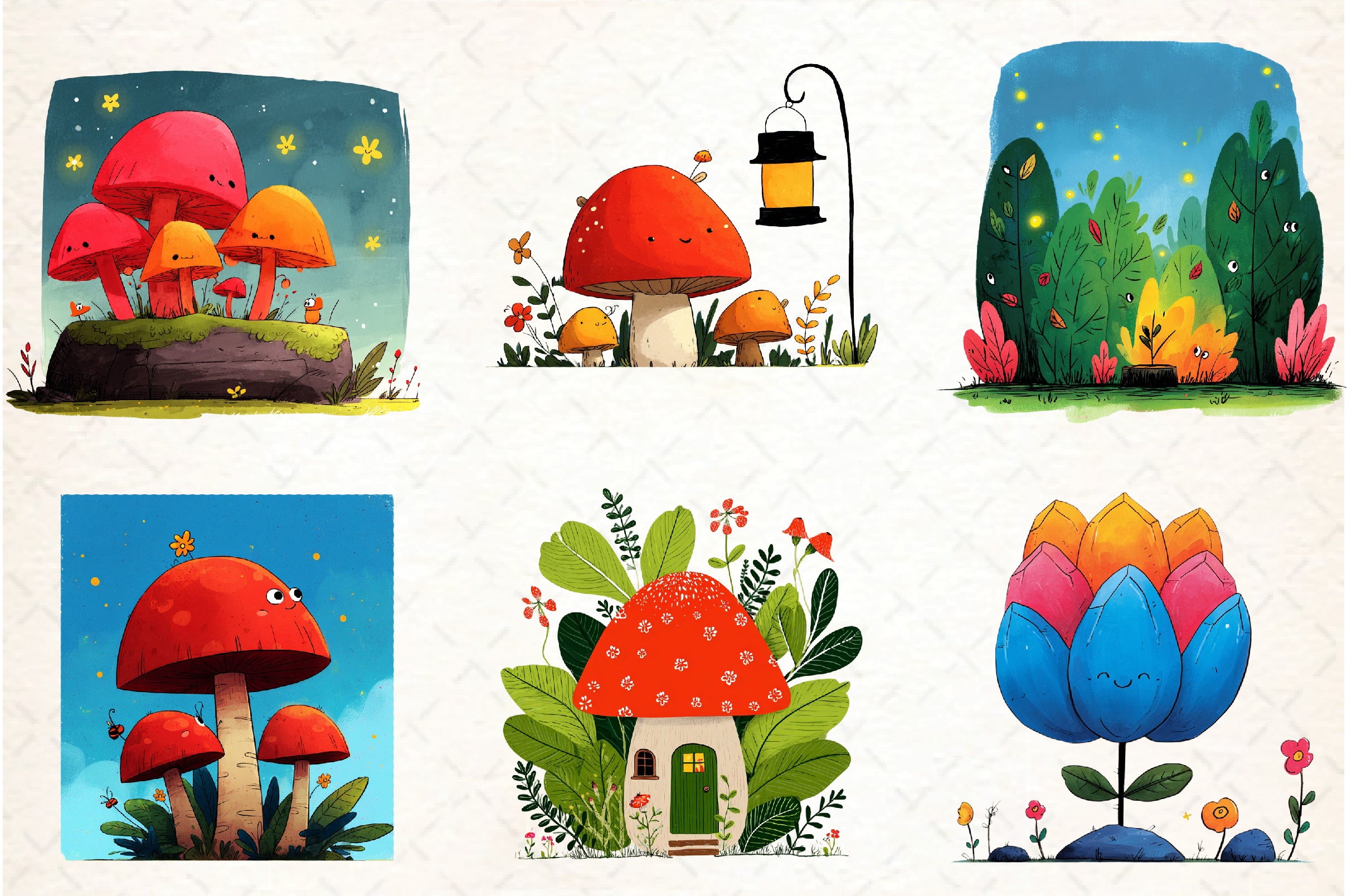 Twilight Glade Clipart Bundle