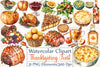 Thanksgiving Feast Clipart Bundle