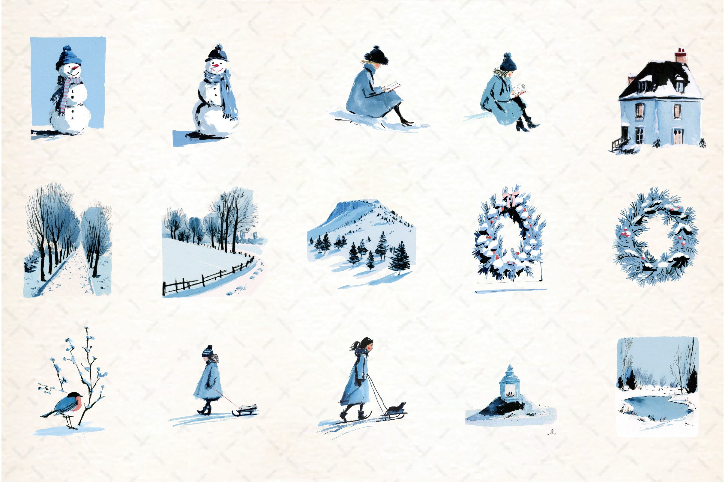 Winter Collection Clipart Bundle