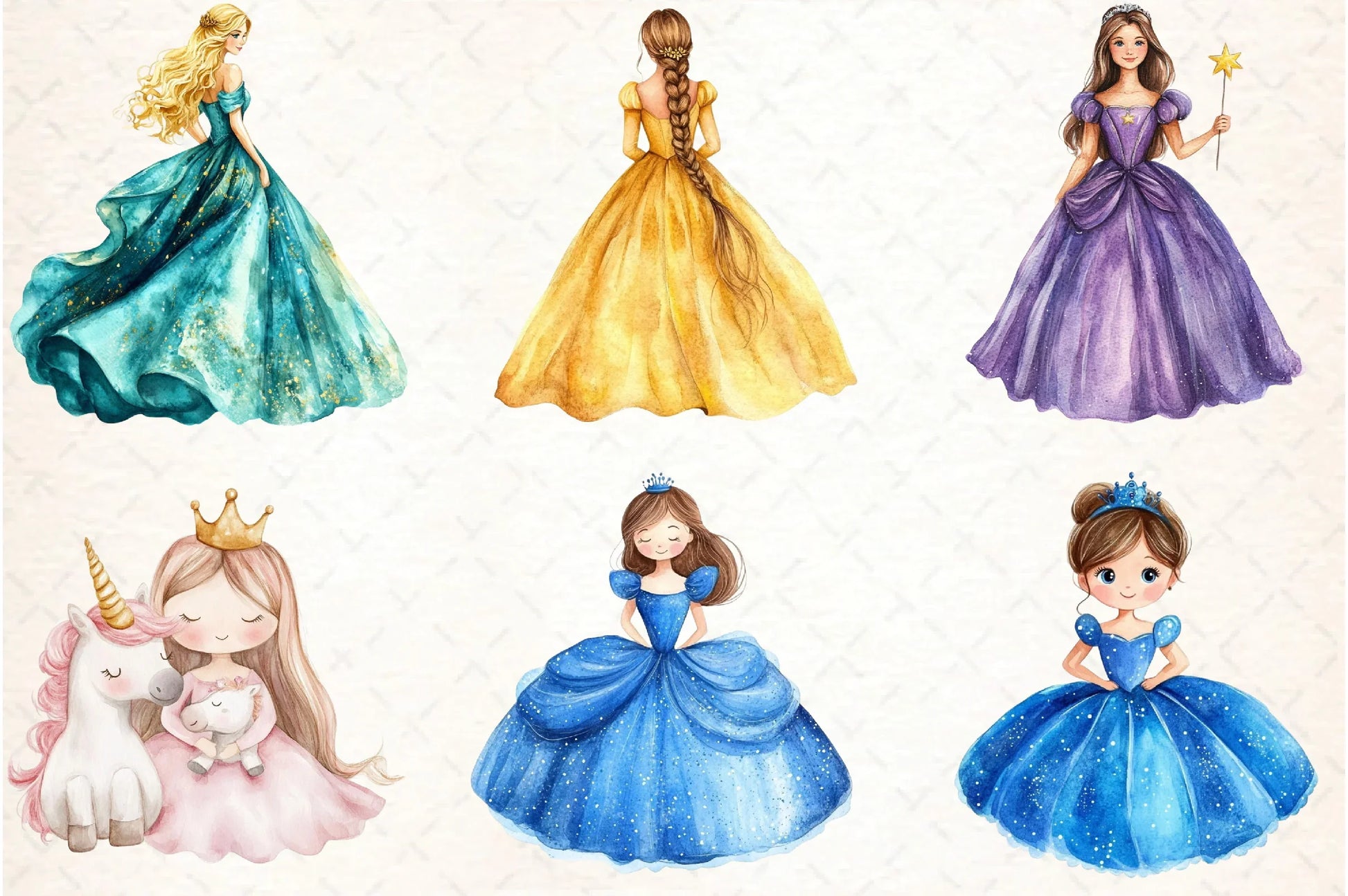 Princess Clipart Bundle - CraftNest - Digital Crafting and Art