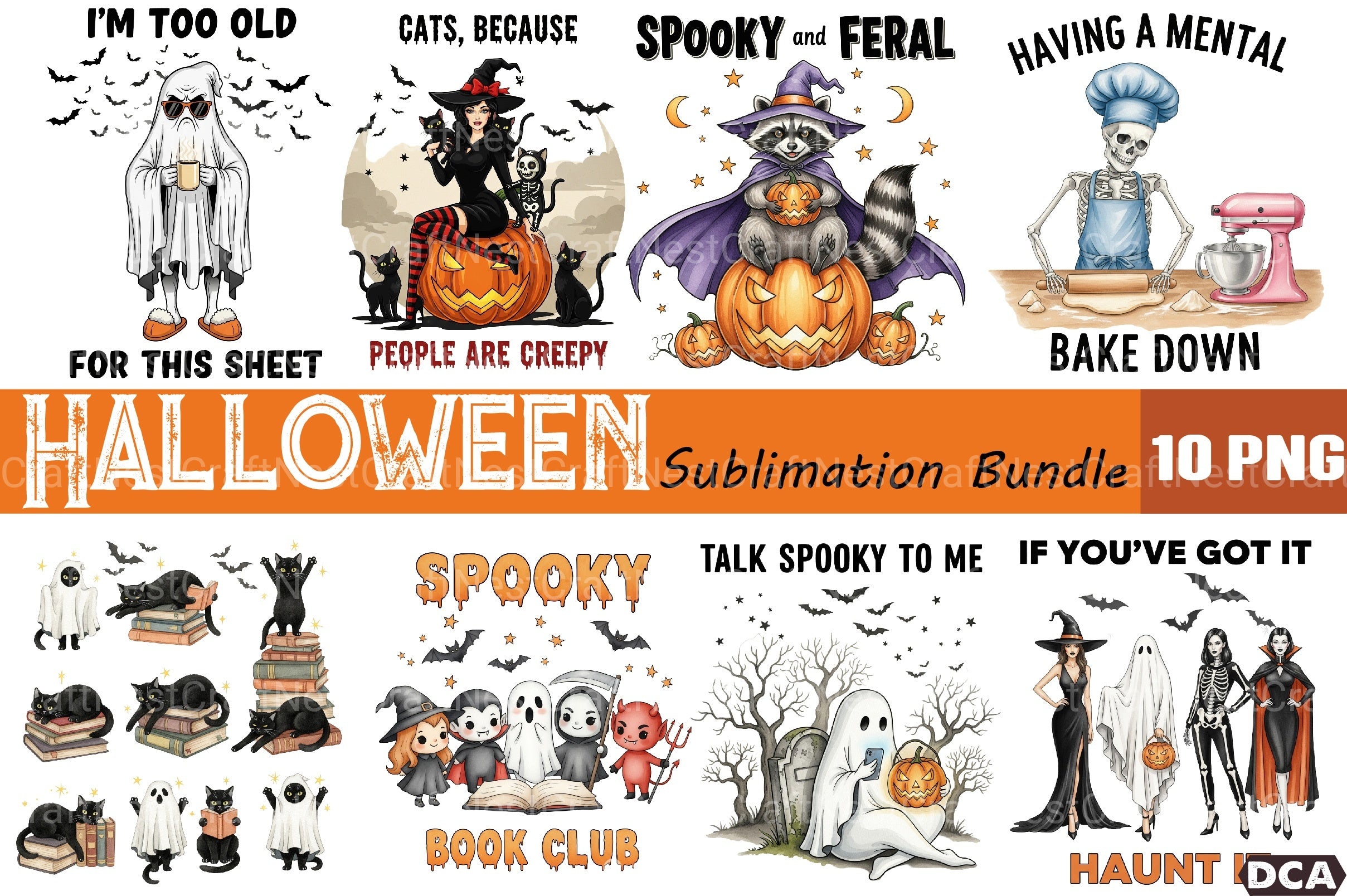 Halloween Clipart Bundle 99 - CraftNest - Digital Crafting and Art