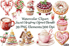 Sweet Christmas Clipart Bundle 7 - CraftNest - Digital Crafting and Art