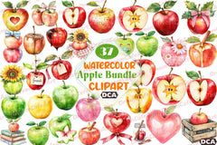 Apple Clipart Bundle - CraftNest - Digital Crafting and Art