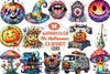 Groovy 70s Halloween Clipart Bundle 25