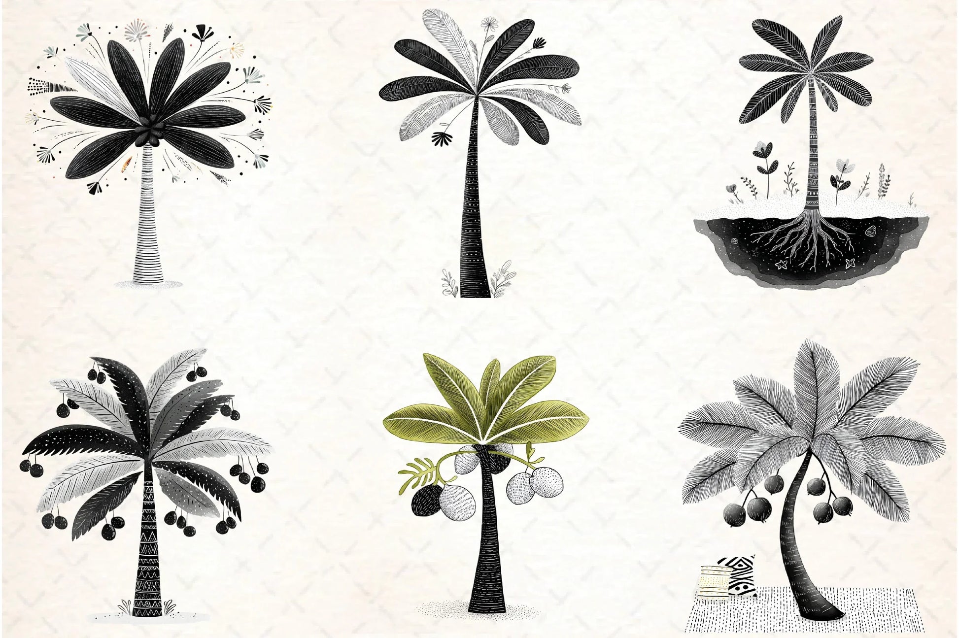Tropical Palm Trees Clipart Bundle - CraftNest - Digital Crafting and Art