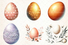 Watercolor Eggs Clipart Bundle - CraftNest - Digital Crafting and Art