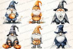 Halloween Gnome Clipart Bundle 24 - CraftNest - Digital Crafting and Art